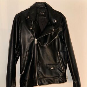 Zara Black Leather Jacket